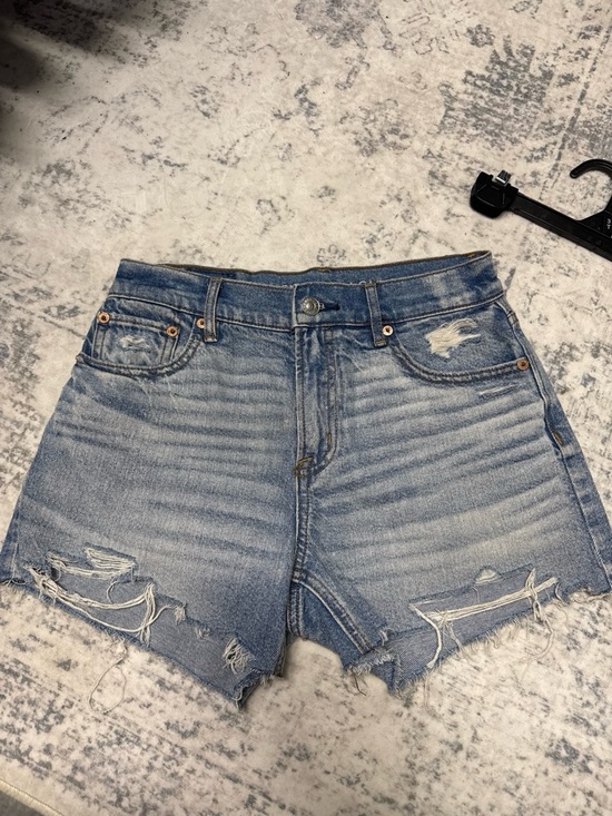 American Eagle Outfitters Pants - American Eagle Outfitters Distressed Light Blue Jean Shorts